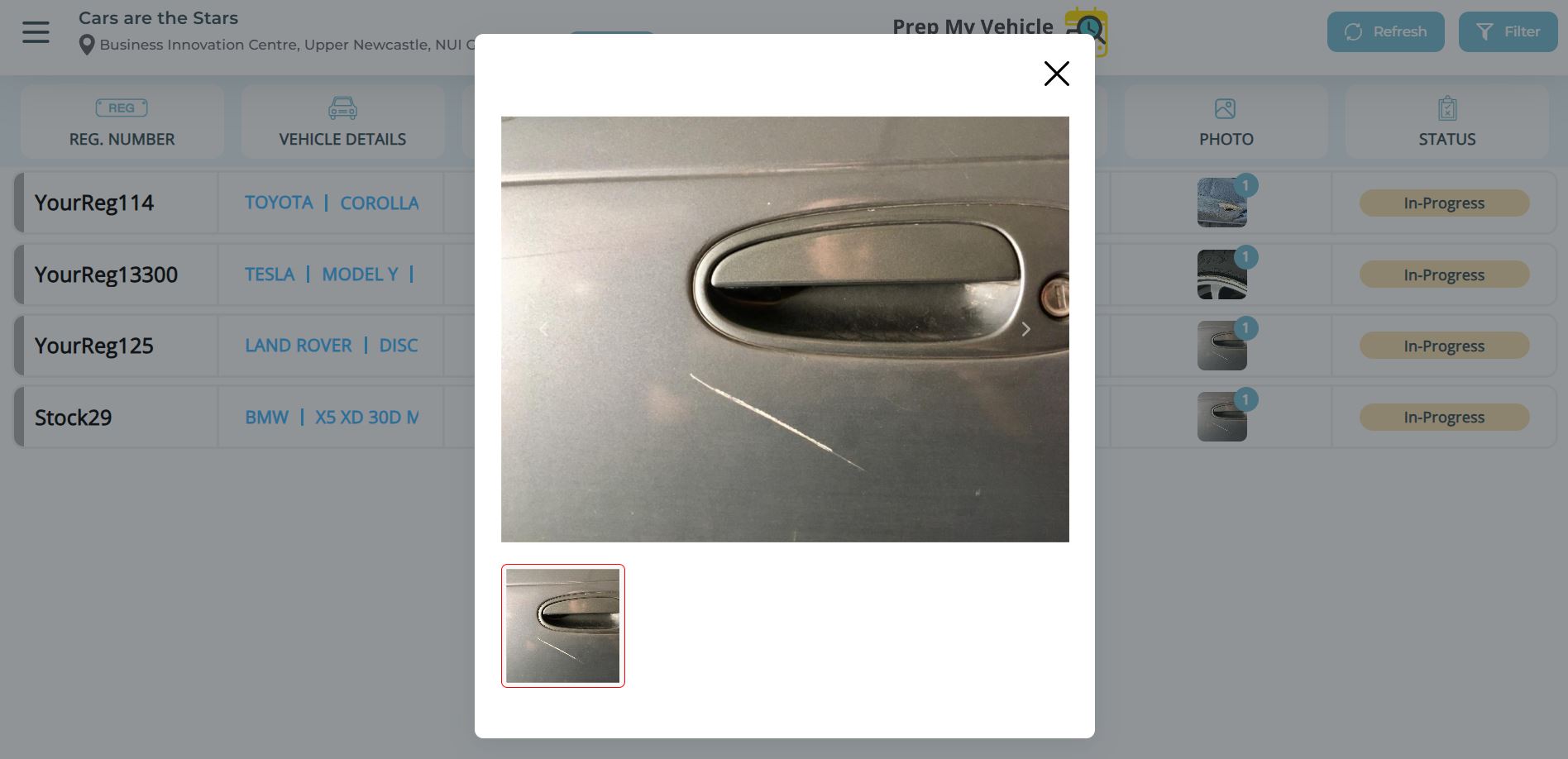 Task Photos Now Visible in Offsite Prep My Vehicle Dashboard